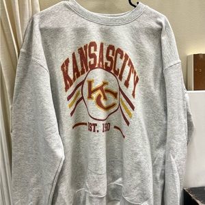 Vintage Style NFL Kansas City Chiefs Crew Sweatshirt ‼️